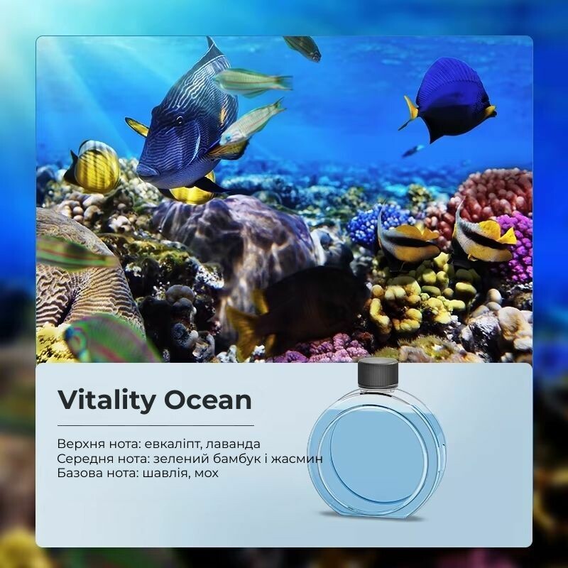 Ароматизатор для аромадиффузора Essential oil Vitality Ocean 50мл (XXJ007-Vit) - Зображення 3