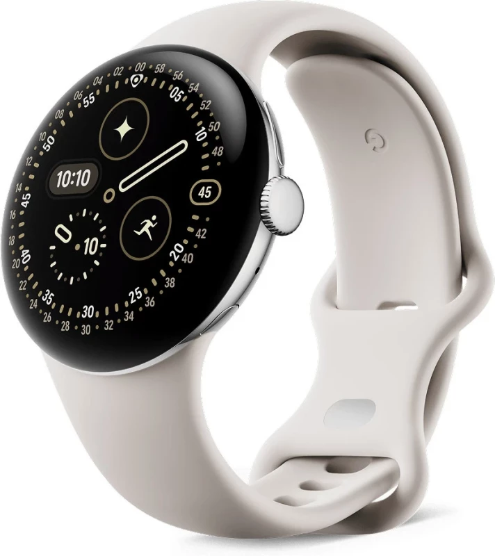 Смарт-часы Google Pixel Watch 4 41mm Wi-Fi Polished Silver Aluminum case / Porcelain Active Band
