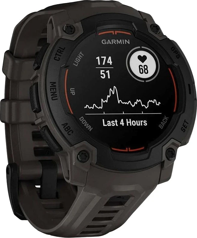 Смарт-часы Garmin Instinct E 45mm Black with Charcoal Band (010-02933-00/13) - Зображення 1