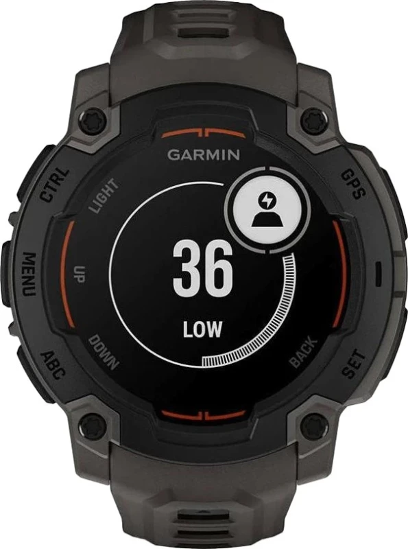 Смарт-часы Garmin Instinct E 45mm Black with Charcoal Band (010-02933-00/13) - Зображення 3