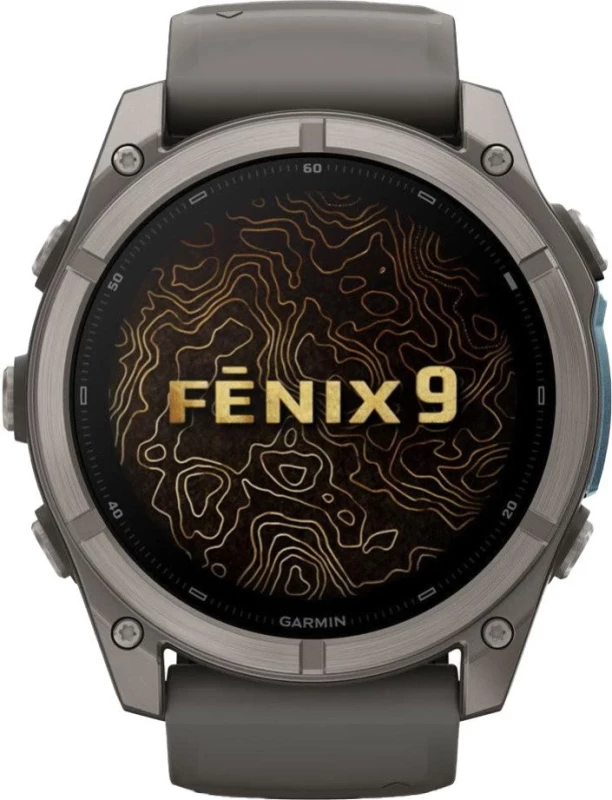 Смарт-часы Garmin Fenix 9 51mm Titanium with Pebble Gray Silicone Band (010-04763-00/01) - Изображение 1