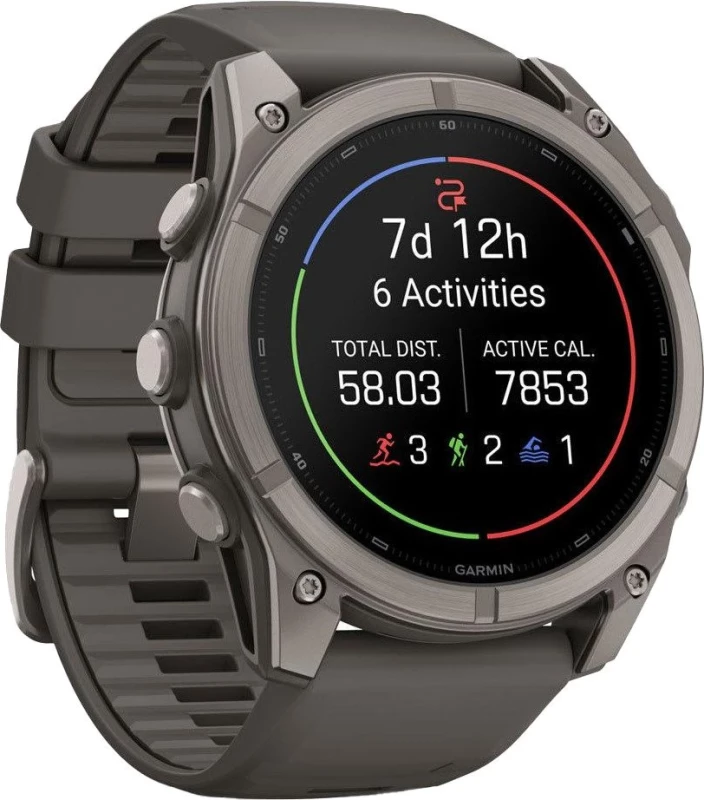 Смарт-часы Garmin Fenix 9 51mm Titanium with Pebble Gray Silicone Band (010-04763-00/01) - Изображение 2