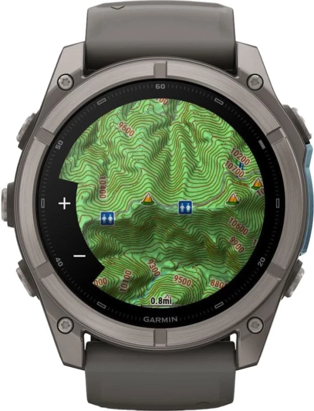 Смарт-часы Garmin Fenix 9 51mm Titanium with Pebble Gray Silicone Band (010-04763-00/01) - Изображение 6
