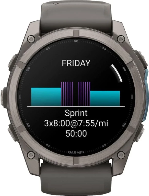 Смарт-часы Garmin Fenix 9 51mm Titanium with Pebble Gray Silicone Band (010-04763-00/01) - Изображение 7