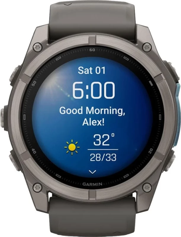 Смарт-часы Garmin Fenix 9 51mm Titanium with Pebble Gray Silicone Band (010-04763-00/01) - Изображение 8