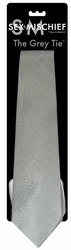 Краватка для зв'язування Sex &amp; Mischief The Grey Tie сіра, One Size - Зображення 1