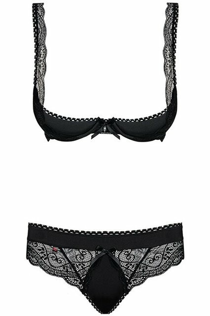 Комплект еротичний з відкритим бюстом, L / XL - Зображення 1