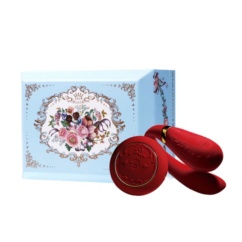 Вібратор для пар з пультом Versailles ZALO Fanfan Set, червоний - Зображення 1