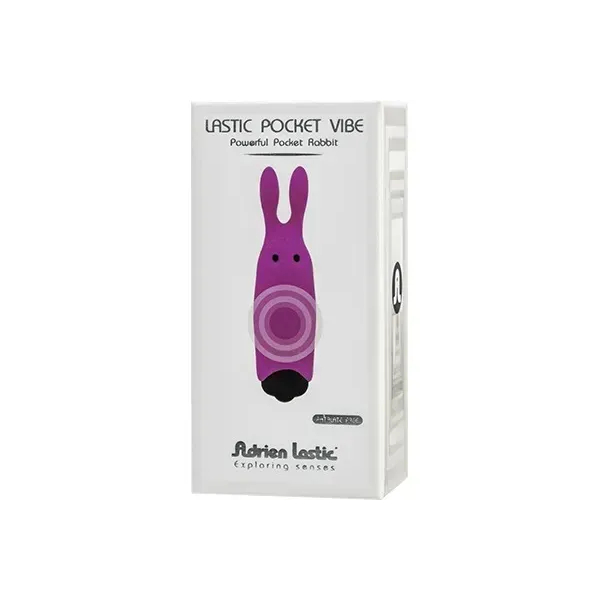 Мінівібратор Adrien Lastic Rabbit фіолетовий, 8.5 х 2.3 см - Зображення 1