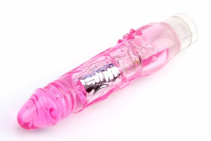 Вібратор реалістичний з рельєфом Chisa Crystal Jellie рожевий, 21 х 3.7 см