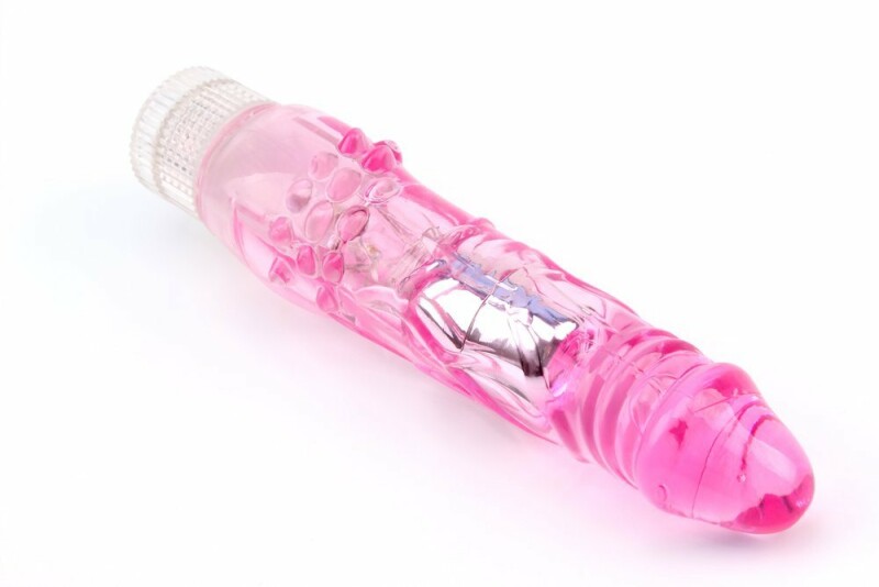 Вібратор реалістичний з рельєфом Chisa Crystal Jellie рожевий, 21 х 3.7 см - Зображення 1