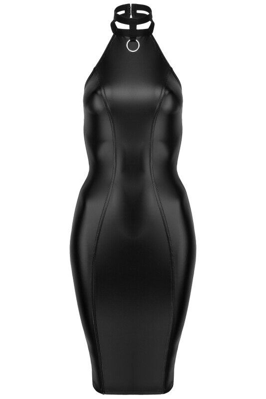Сукня з вінілу Noir Handmade F160 з чокером, чорна, XL - Зображення 6