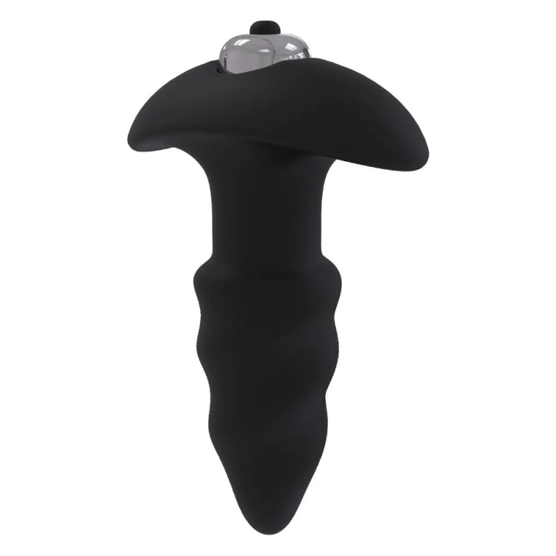 Анальний вібратор Dream Toys Cheeky Love зі стоппером, чорний, 9 х 3 см - Зображення 2