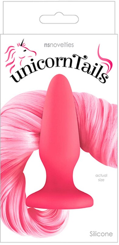 Анальна пробка з хвостом Поні, Unicorn Tails, NS Novelties pink - Зображення 1