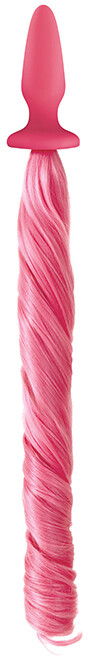 Анальна пробка з хвостом Поні, Unicorn Tails, NS Novelties pink