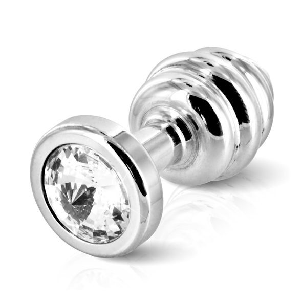 Анальна пробка зі стразою Diogol ANNI Ano silver plated 30 мм - Зображення 1