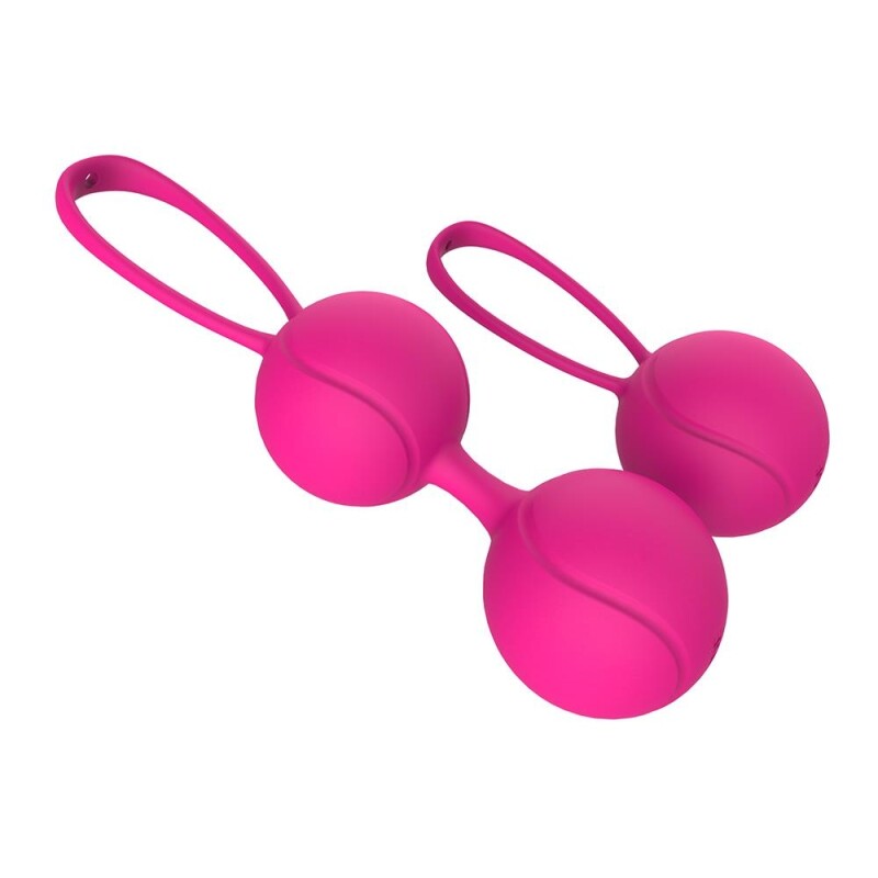 Вагінальні кульки Dream Toys Duo Ball Set силіконові, рожеві, 2 шт - Зображення 3