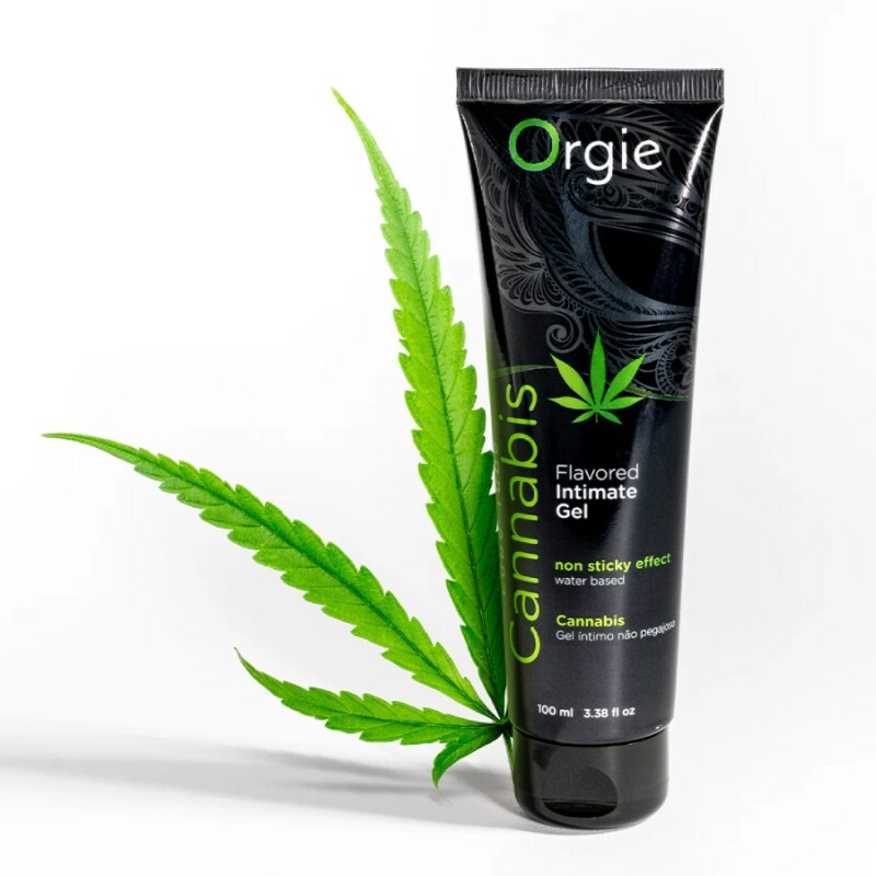 Їстівний лубрикант Orgie Lube Tube зі смаком канабісу, 100 мл - Зображення 1