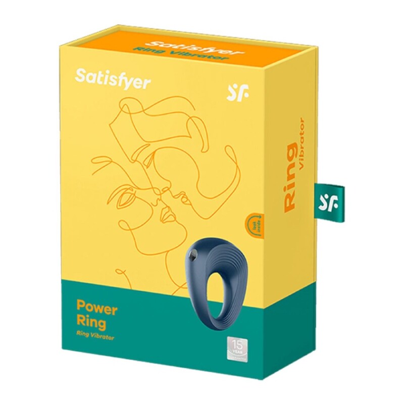 Ерекційне віброкільце Satisfyer Power Ring синє, 5.5 х 4.4 см - Зображення 1