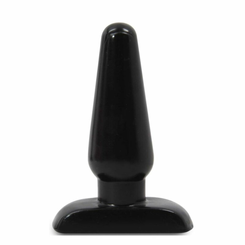 Анальна пробка чорна HARD STEEL MEDIUM PLUG BLACK - Зображення 1