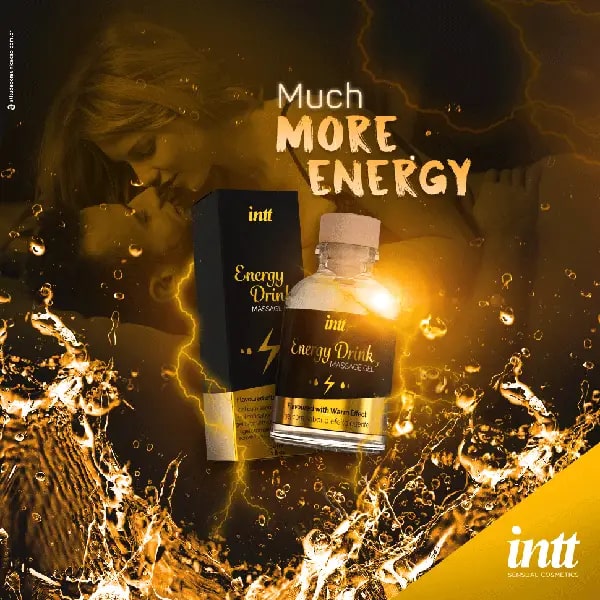 Масажний гель Intt Energy Drink, 30 мл, із зігріваючим ефектом - Зображення 3