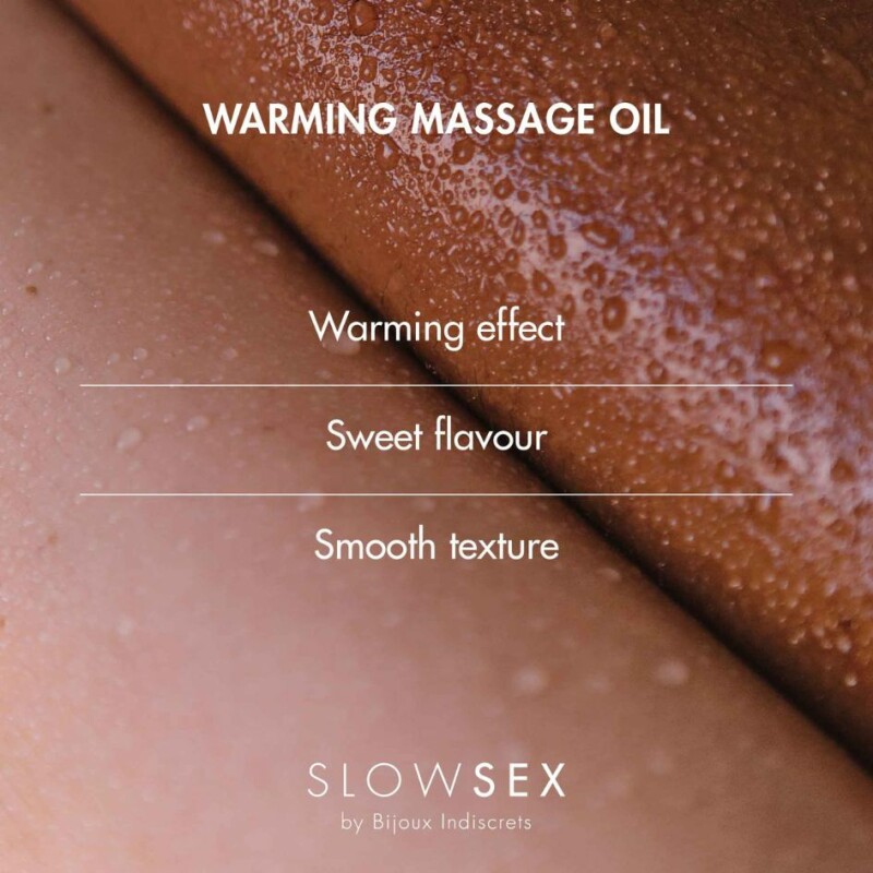 Розігріваюча їстівна масажна олія Slow Sex Bijoux Indiscrets, 50 мл - Изображение 5