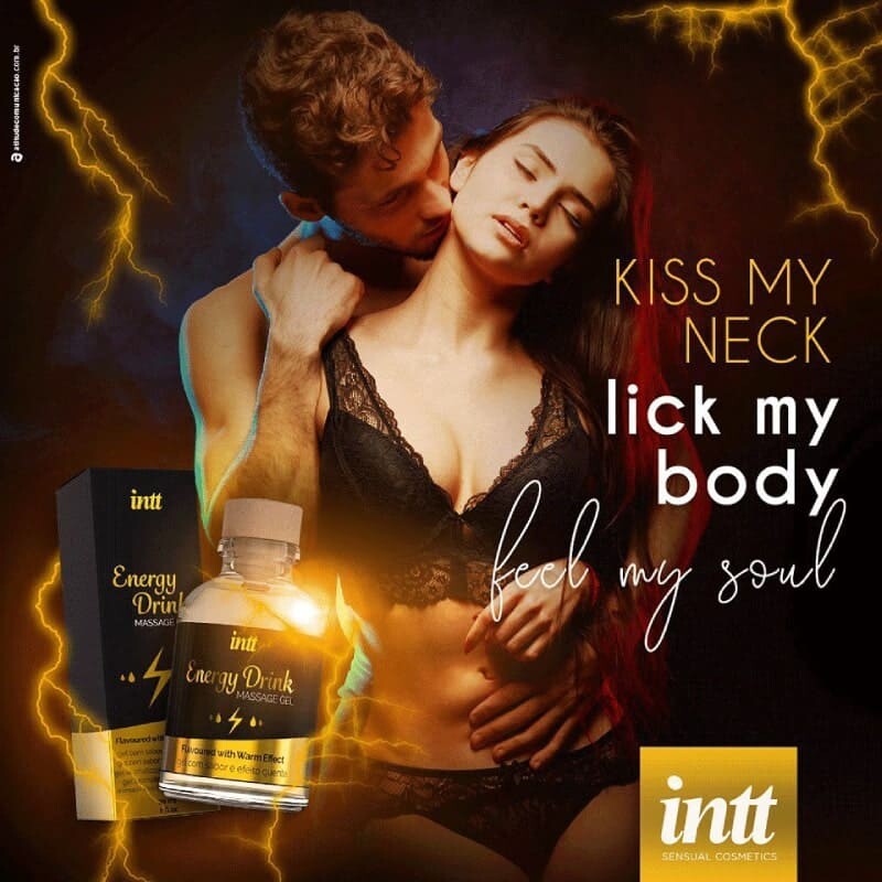 Масажний гель Intt Energy Drink, 30 мл, із зігріваючим ефектом - Зображення 5