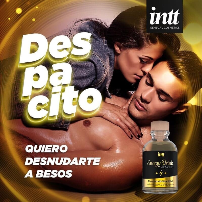 Масажний гель Intt Energy Drink, 30 мл, із зігріваючим ефектом - Зображення 6