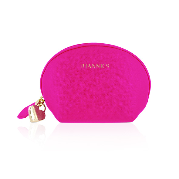 Вібратор з вушками Rianne S Bunny Bliss в сумочці, для клітора, рожевий, 11 х 5 см - Зображення 2