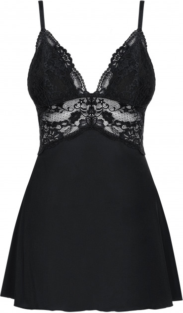 Еротична чорна сорочка з мереживом Babydoll S / M - Зображення 7