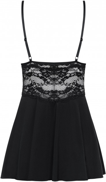 Еротична чорна сорочка з мереживом Babydoll S / M - Зображення 8