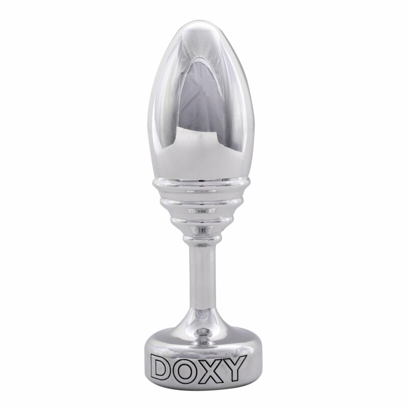 Анальна пробка ребриста, метал Doxy Ribbed Butt Plug - Зображення 3