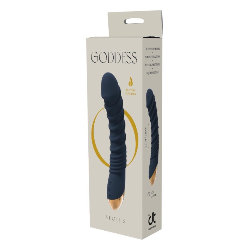 Вібратор для точки G Dream Toys Aeolus з підігрівом, синій, 21 х 4 см - Зображення 1