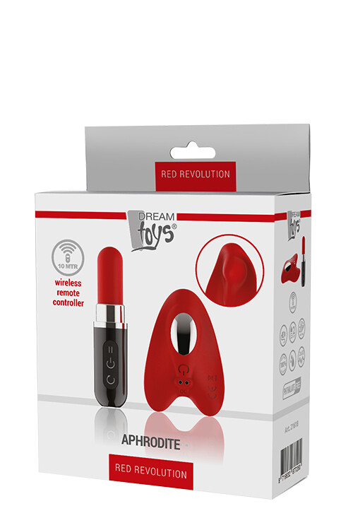 Вібратор в трусики Dream Toys Red Revolution з пультом, червоний - Зображення 1