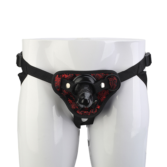 Страпон Dream Toys Blaze на трусиках з вишивкою, чорний, 13 х 4 см - Изображение 3