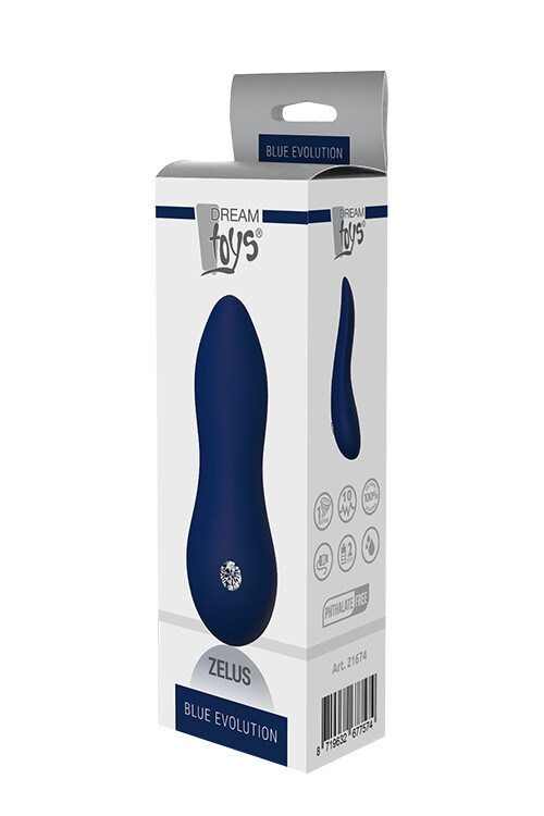Вібратор для клітора Dream Toys Blue Evolution, синій, 11 х 4 см - Изображение 5