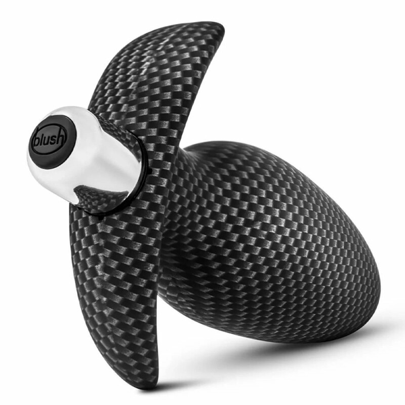 Анальний вібратор Blush Spark Carbon стилізований під карбон, чорний, 12 х 3.8 см - Зображення 3