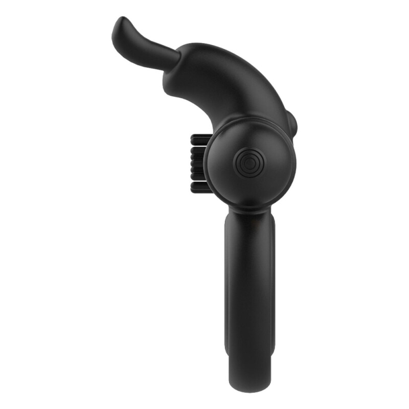 Ерекційне віброкільце Dream Toys Joel з вушками, чорне, 9 х 2.5 см - Зображення 8