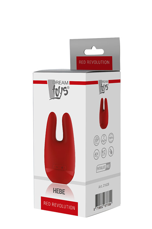 Вібростимулятор Dream Toys для клітора і сосків, червоний - Зображення 4