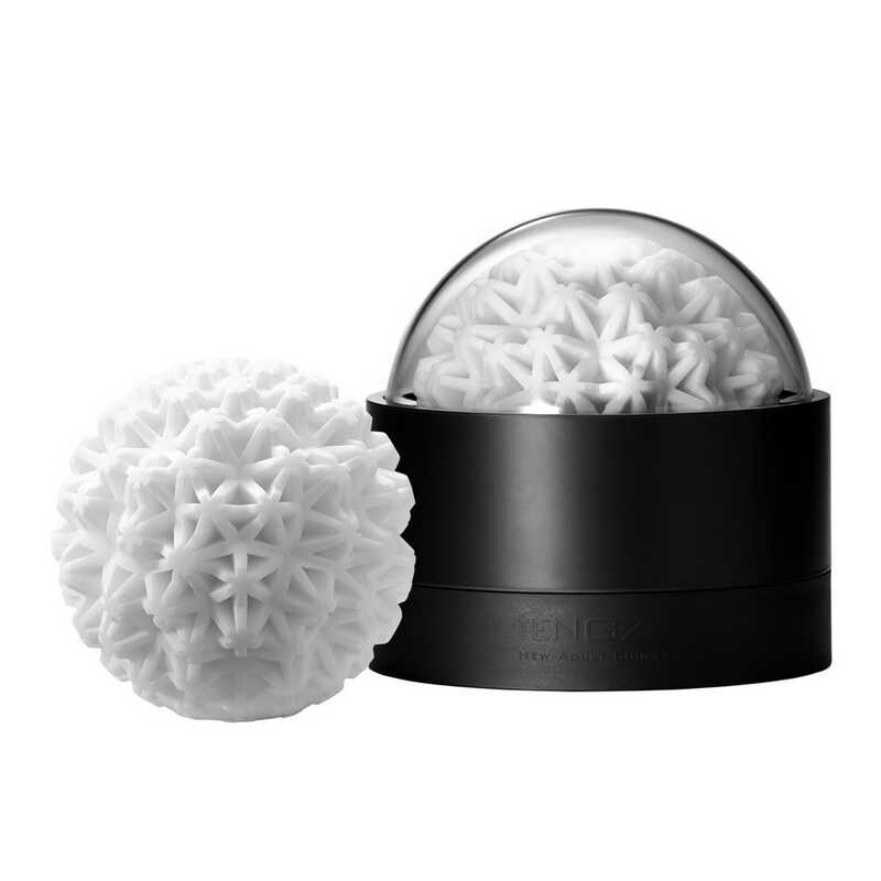 Мастурбатор Tenga Geo Coral у формі кулі, білий