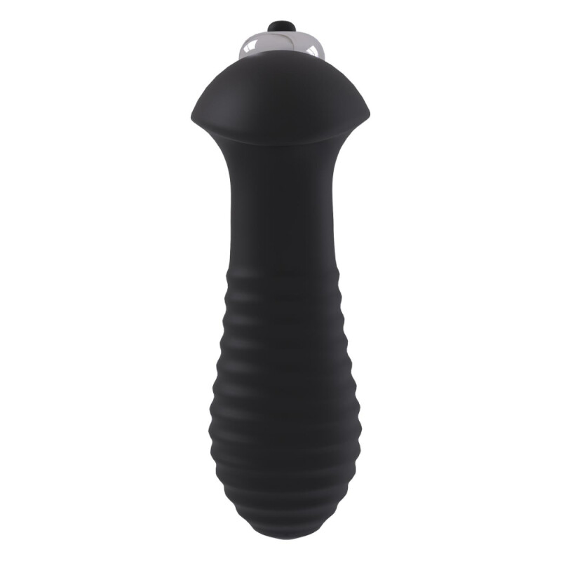 Анальний вібратор Dreamtoys Essentials зі стоппером, чорний, 10 х 3 см - Зображення 3