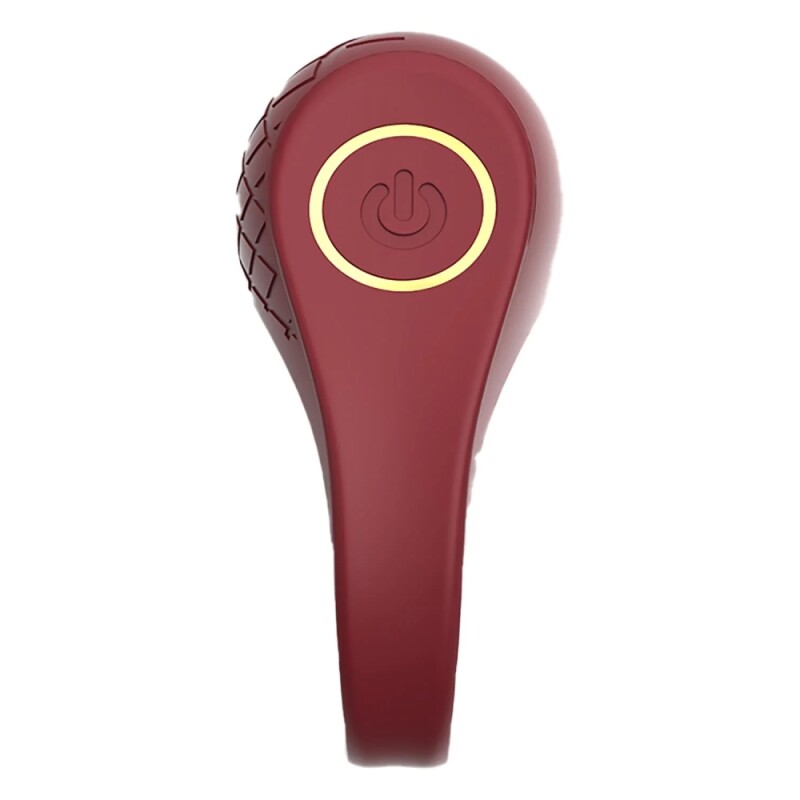 Ерекційне віброкільце Dream Toys Ivy еластичне, бордове, 6.5 х 3 см - Зображення 4