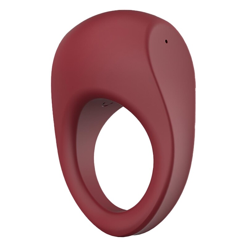 Ерекційне віброкільце Dream Toys Ivy еластичне, бордове, 6.5 х 3 см - Зображення 6