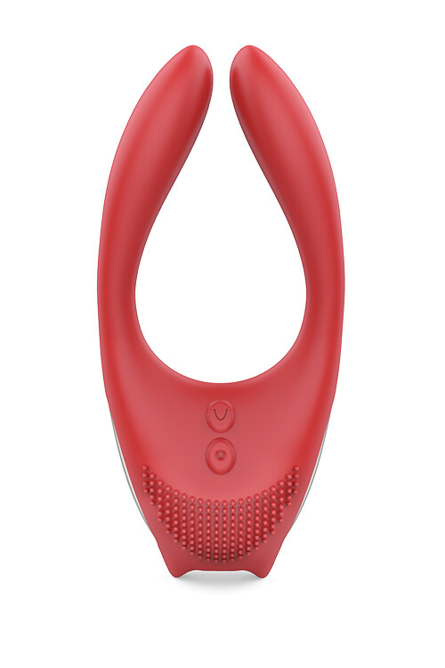 Вібратор для пар Dream Toys Red Revolution з пультом, червоний, 12 х 5.3 см - Зображення 5