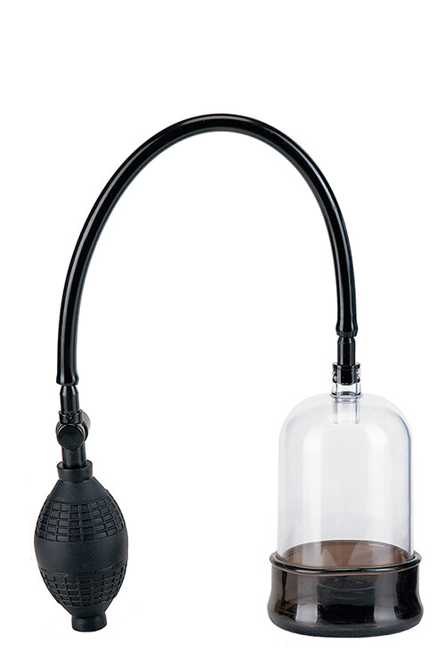 Вакуумна помпа Seven Creations Penis Head Pump для голівки члена, з грушею, прозора, 12 см
