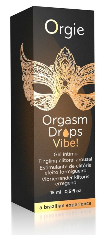 Кліторальні крапельки з вібрацією Orgie Orgasm Drops Vibe, 15 мл - Зображення 1