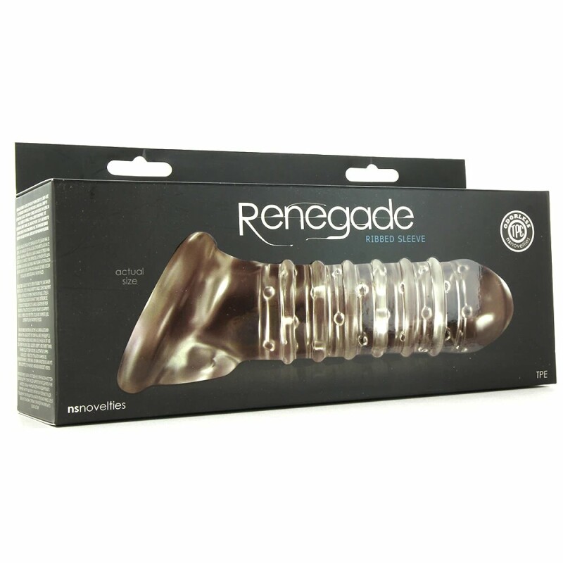 Насадка на пеніс NS Novelties Renegade подовжуюча, прозора, 17.9 х 3.9 см - Зображення 1