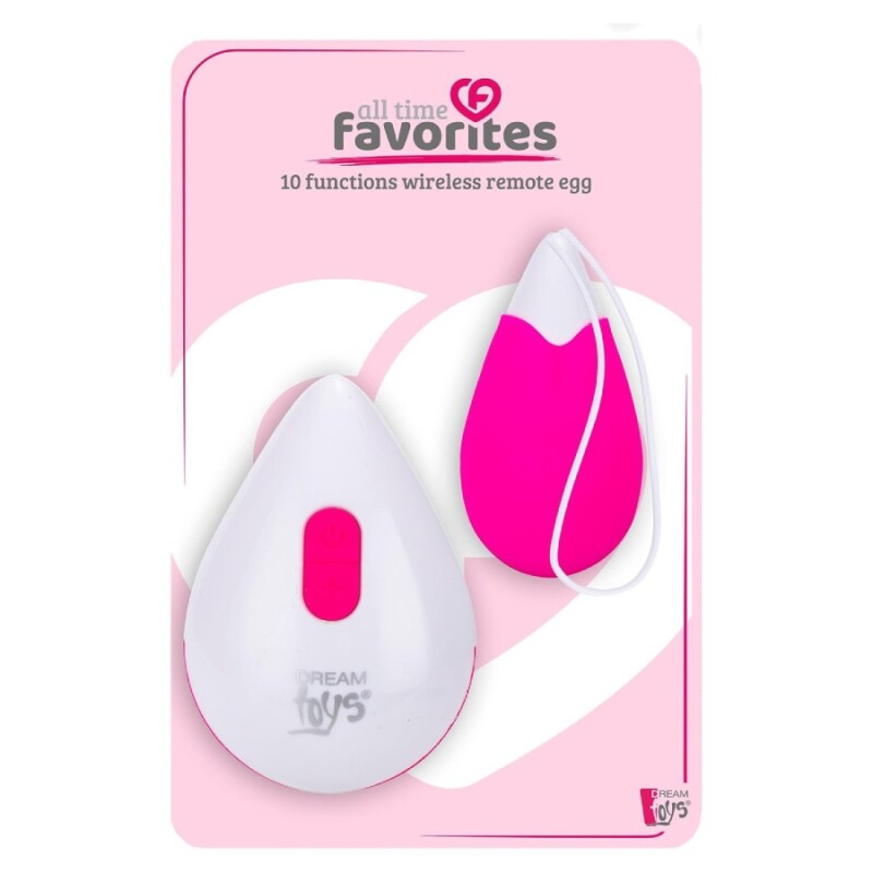 Віброяйце Dream Toys All Time Favorites з пультом, рожеве, 6.2 х 3.2 см