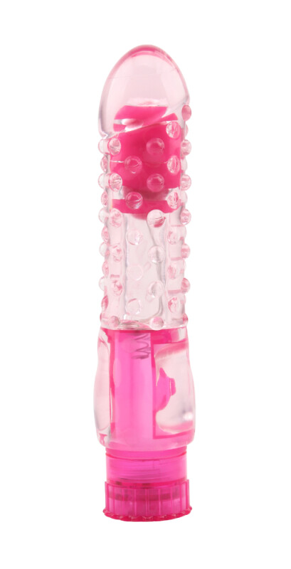 Вібратор Chisa Jellie Pleaser рельєфний, рожевий, 16.2 х 3 см - Зображення 1