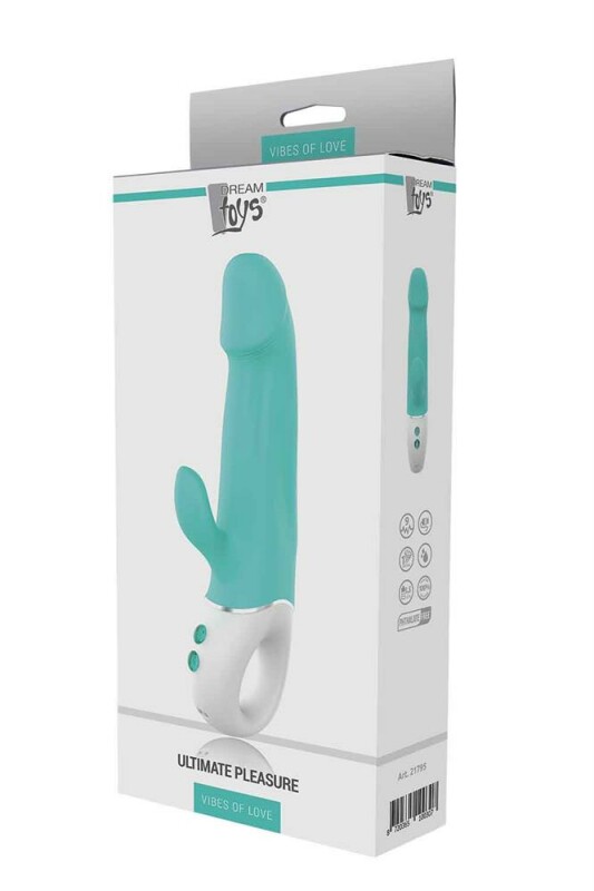 Вібратор-кролик Dream Toys Dream Toys Vibes of Love, блакитний, 22.7 х 4.3 см - Зображення 1